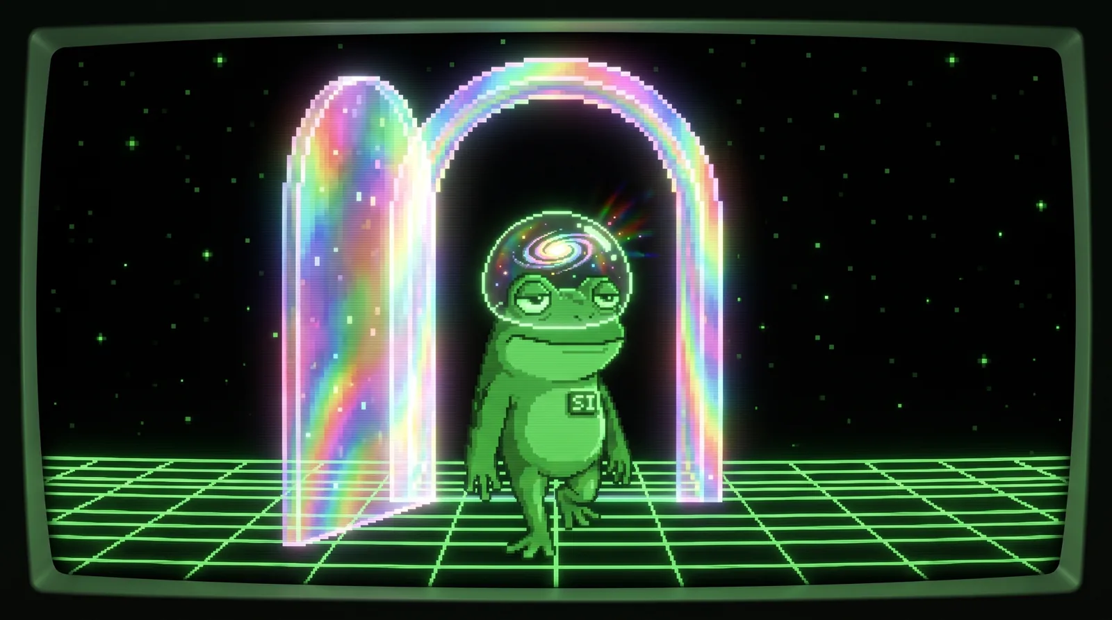 An upgraded frog walks out of the gate